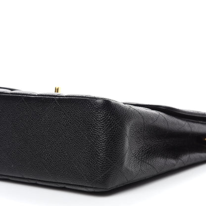 Chanel Caviar Quilted Jumbo Single Flap Black 10 of 10