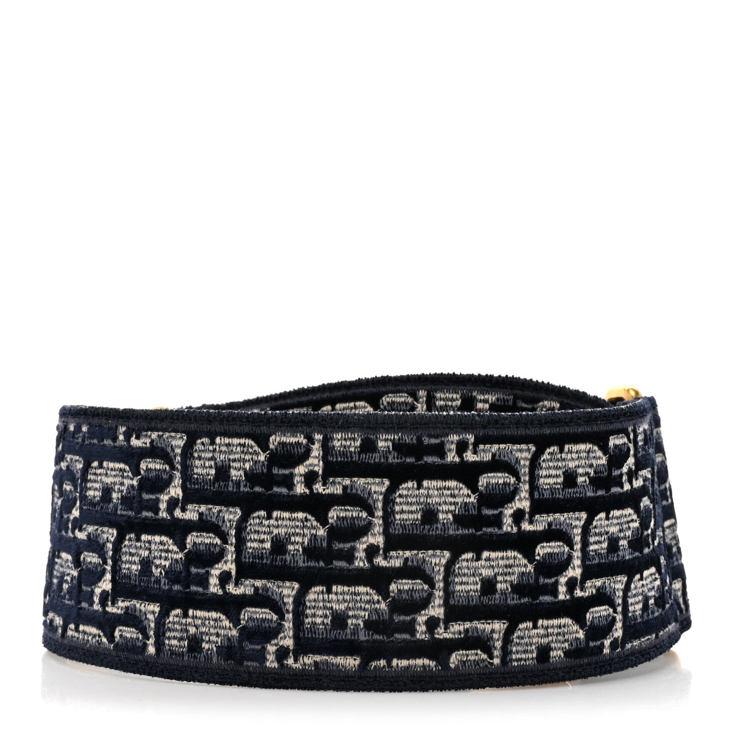 Velvet Oblique Shoulder Strap Blue