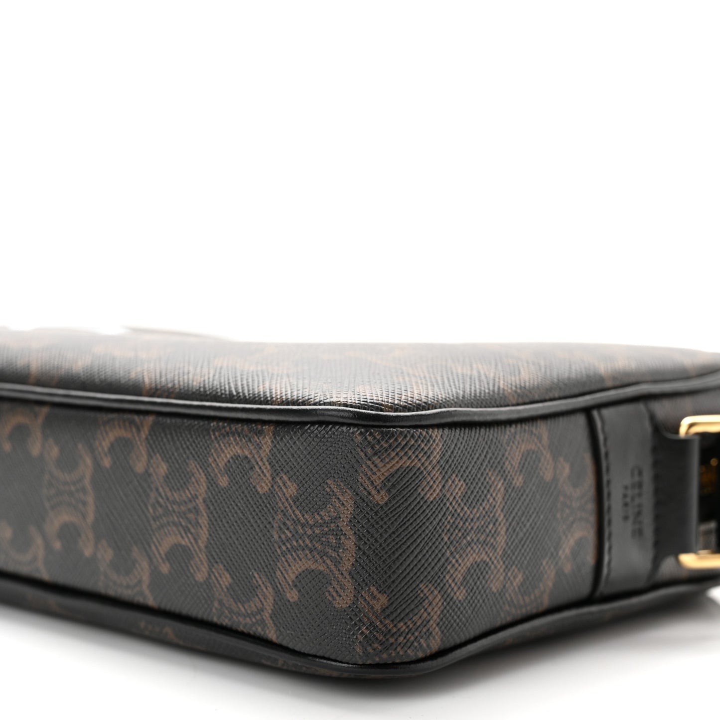 Triomphe Canvas Medium Messenger Bag Black