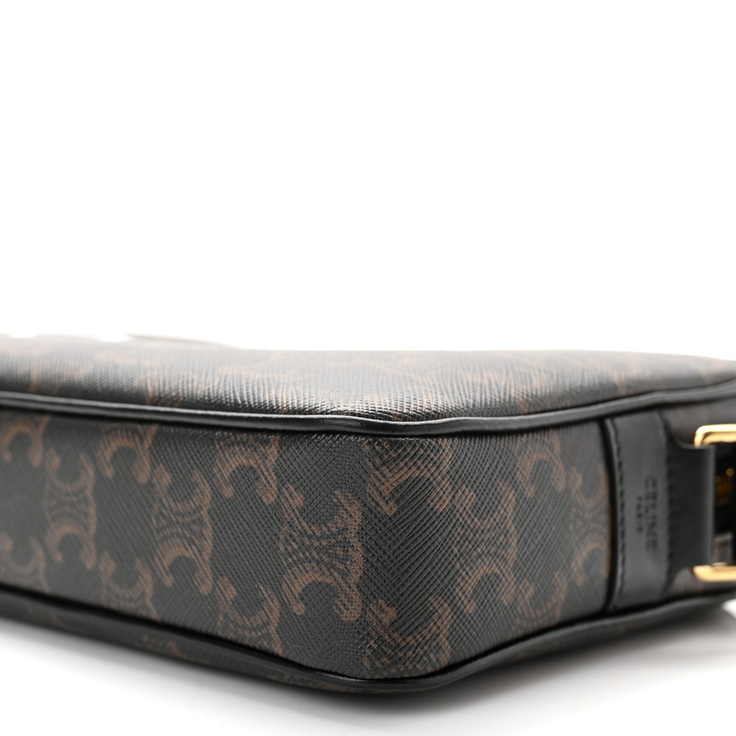 Celine Triomphe Canvas Medium Messenger Bag Black 10 of 10