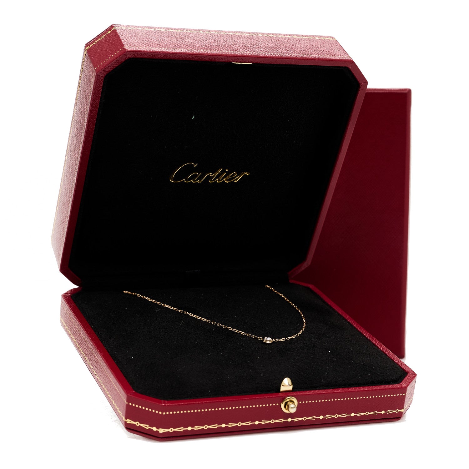 Cartier 18K Pink Gold Diamond SM D'Amour Pendant Necklace 7 of 7