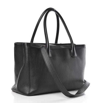 Chanel Calfskin Cerf Executive Shopper Tote Black 5 of 11