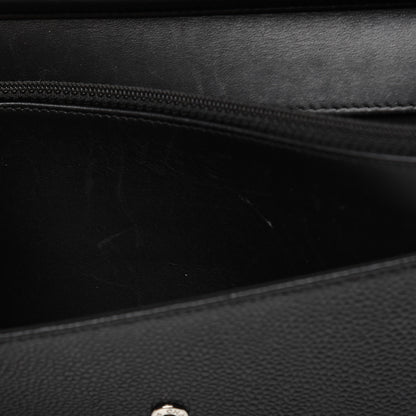 Chanel Caviar Timeless CC Wallet On Chain WOC Black 12 of 15