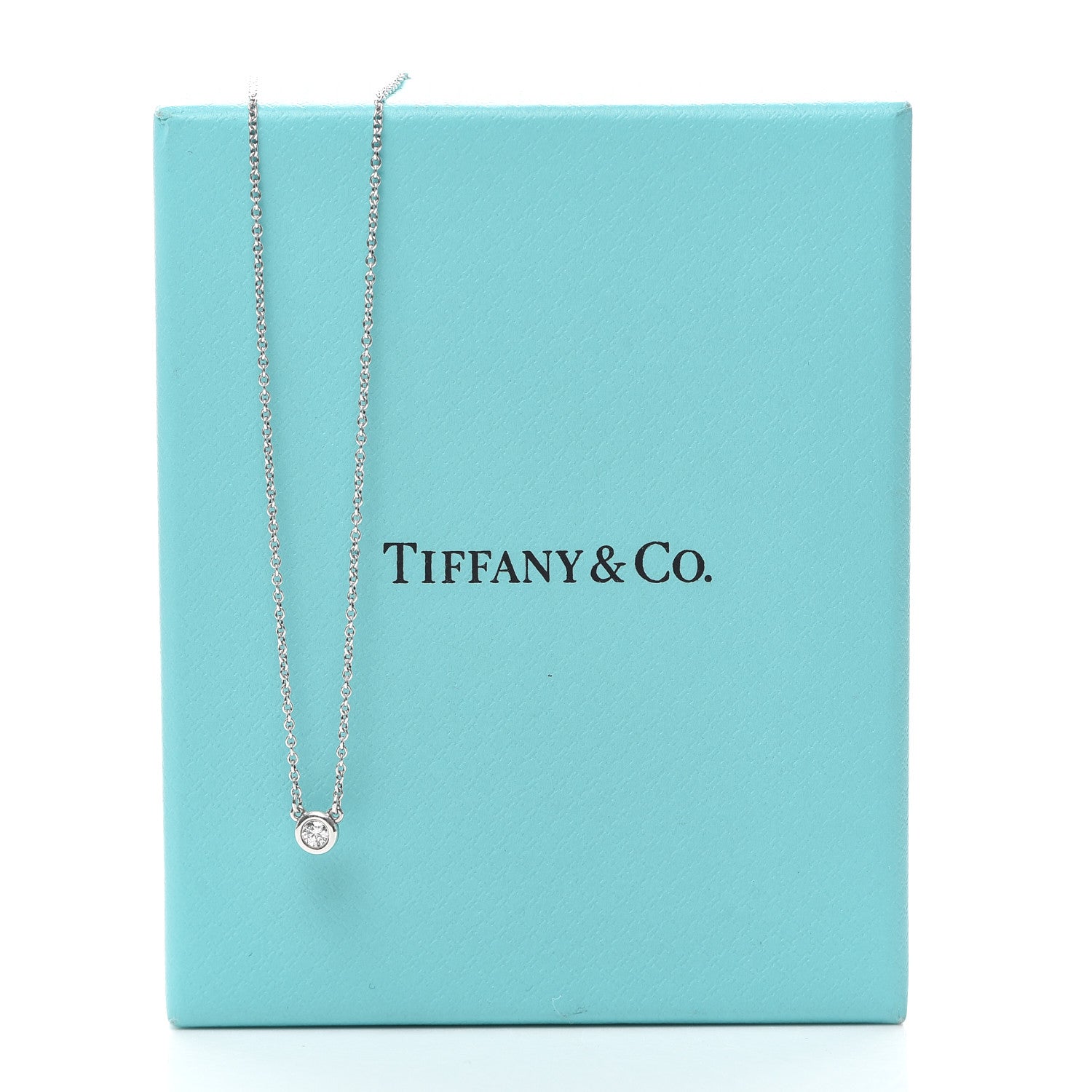 Tiffany Sterling Silver Diamond .07ct Elsa Peretti Diamonds by the Yard Pendant Necklace 6 of 6