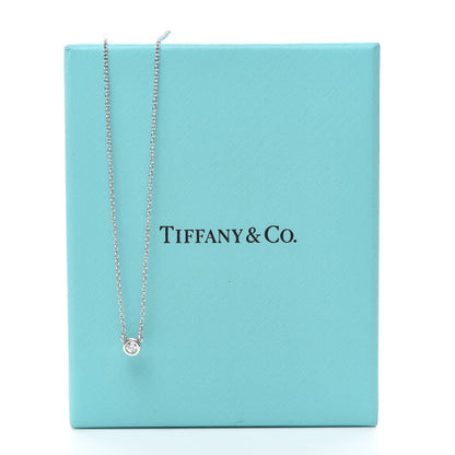 Tiffany Sterling Silver Diamond .07ct Elsa Peretti Diamonds by the Yard Pendant Necklace 6 of 6