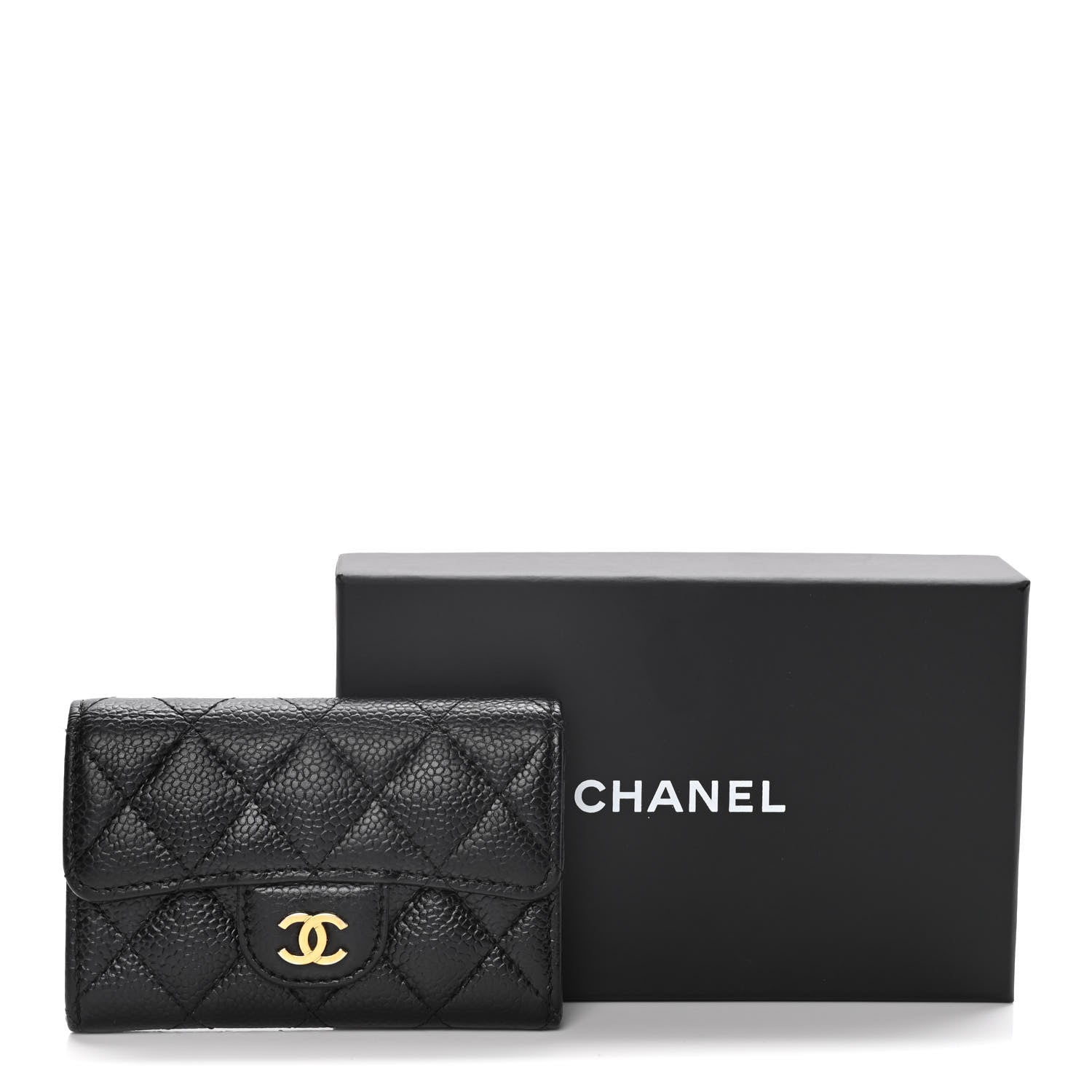 Chanel Caviar Quilted Flap Card Holder Black 13 of 13