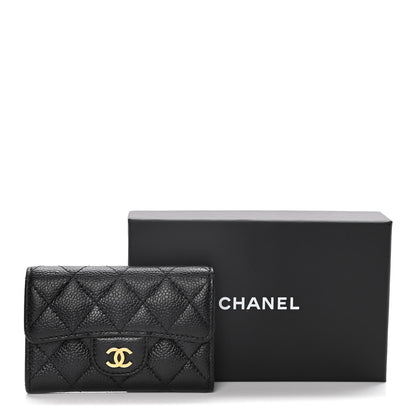 Chanel Caviar Quilted Flap Card Holder Black 13 of 13