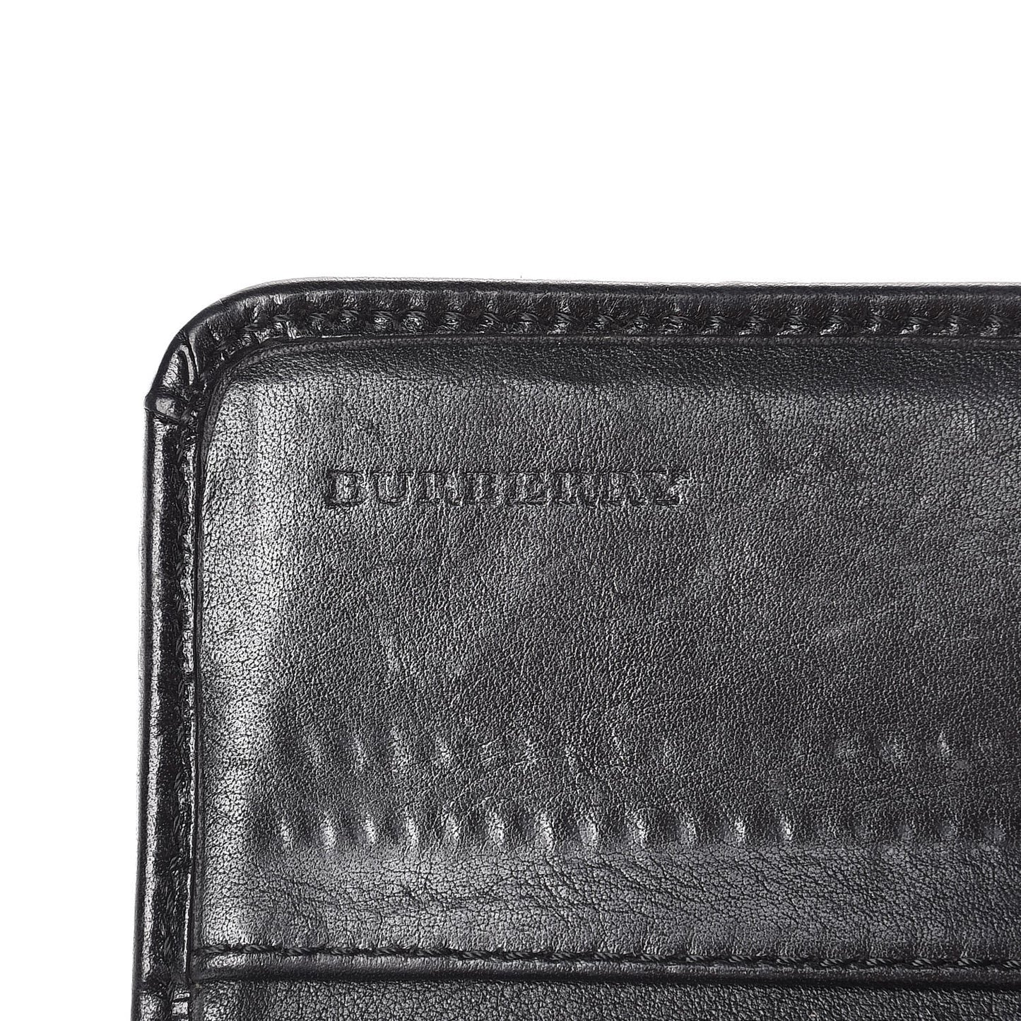 House Check Bridle Calfskin Penrose Continental Wallet Black
