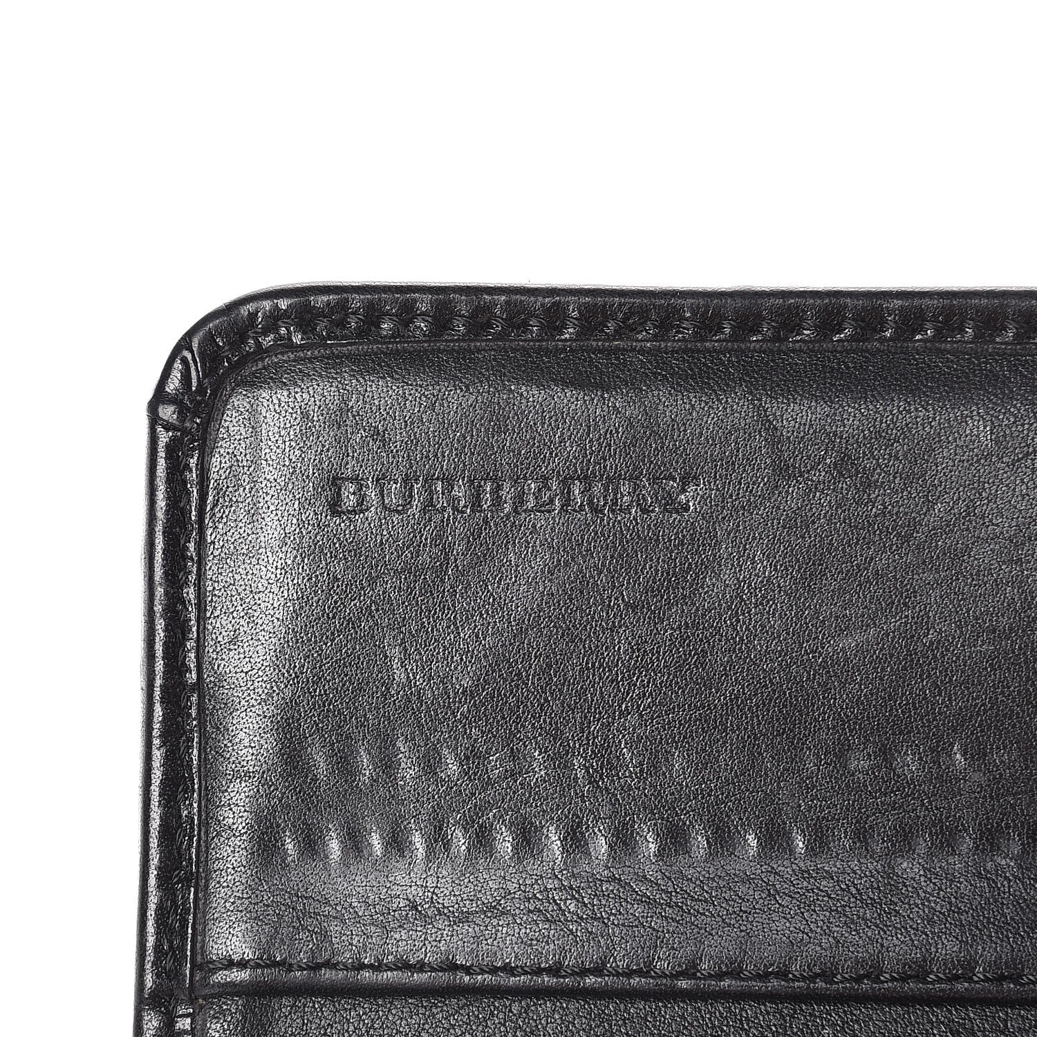 Burberry House Check Bridle Calfskin Penrose Continental Wallet Black 6 of 12