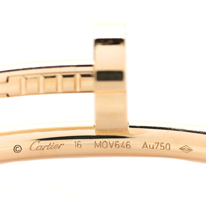 Cartier 18K Yellow Gold Juste Un Clou Bracelet 16 4 of 5