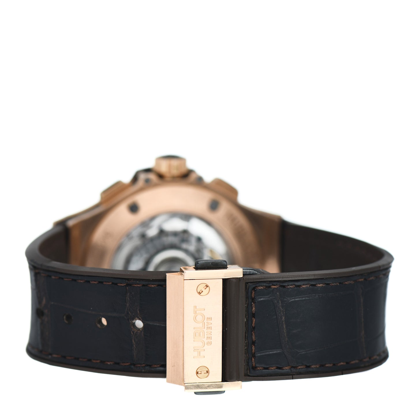 18K Rose Gold Alligator 41mm Big Bang Automatic Watch Brown 341.PC.5490.LR