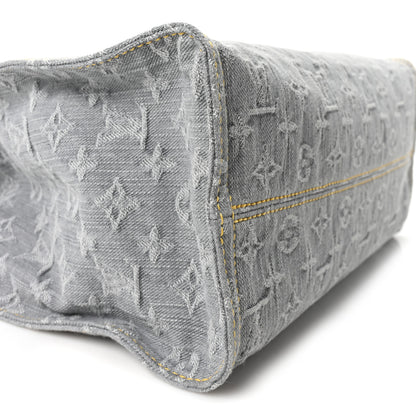 Louis Vuitton Monogram Denim Onthego MM Washed Gray 8 of 9