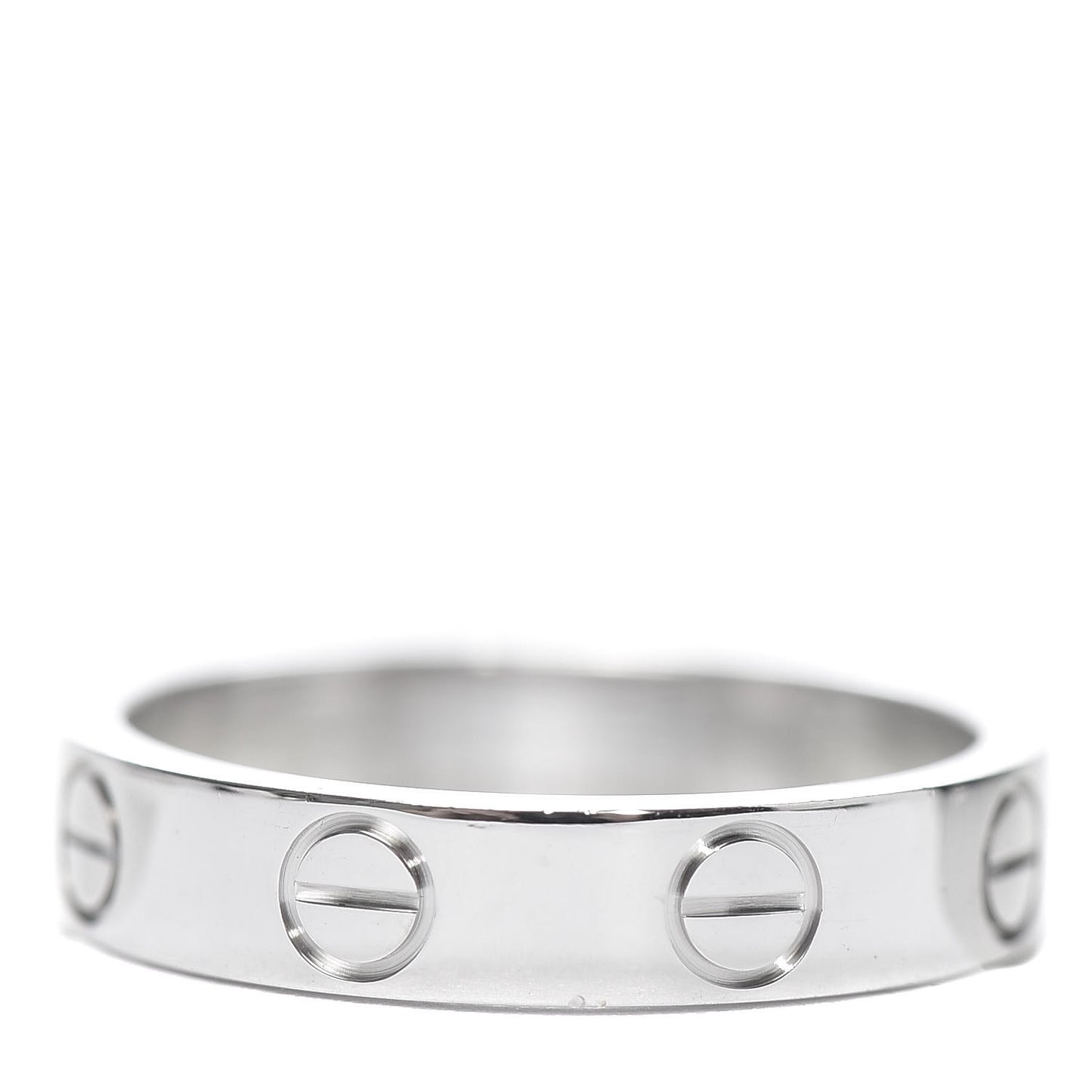 18K White Gold 3.5mm LOVE Wedding Band Ring 47 4