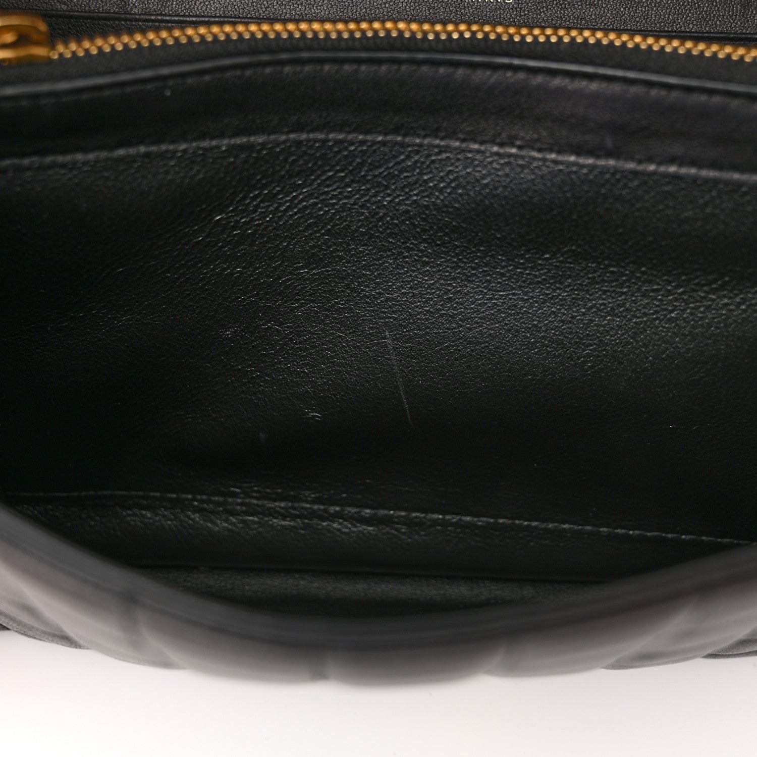 Saint Laurent Lambskin Carre Quilted Cassandre Chain Wallet Black 11 of 12