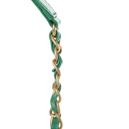 Chanel Caviar Quilted Medium CC Filigree Vanity Case Green 12 of 13