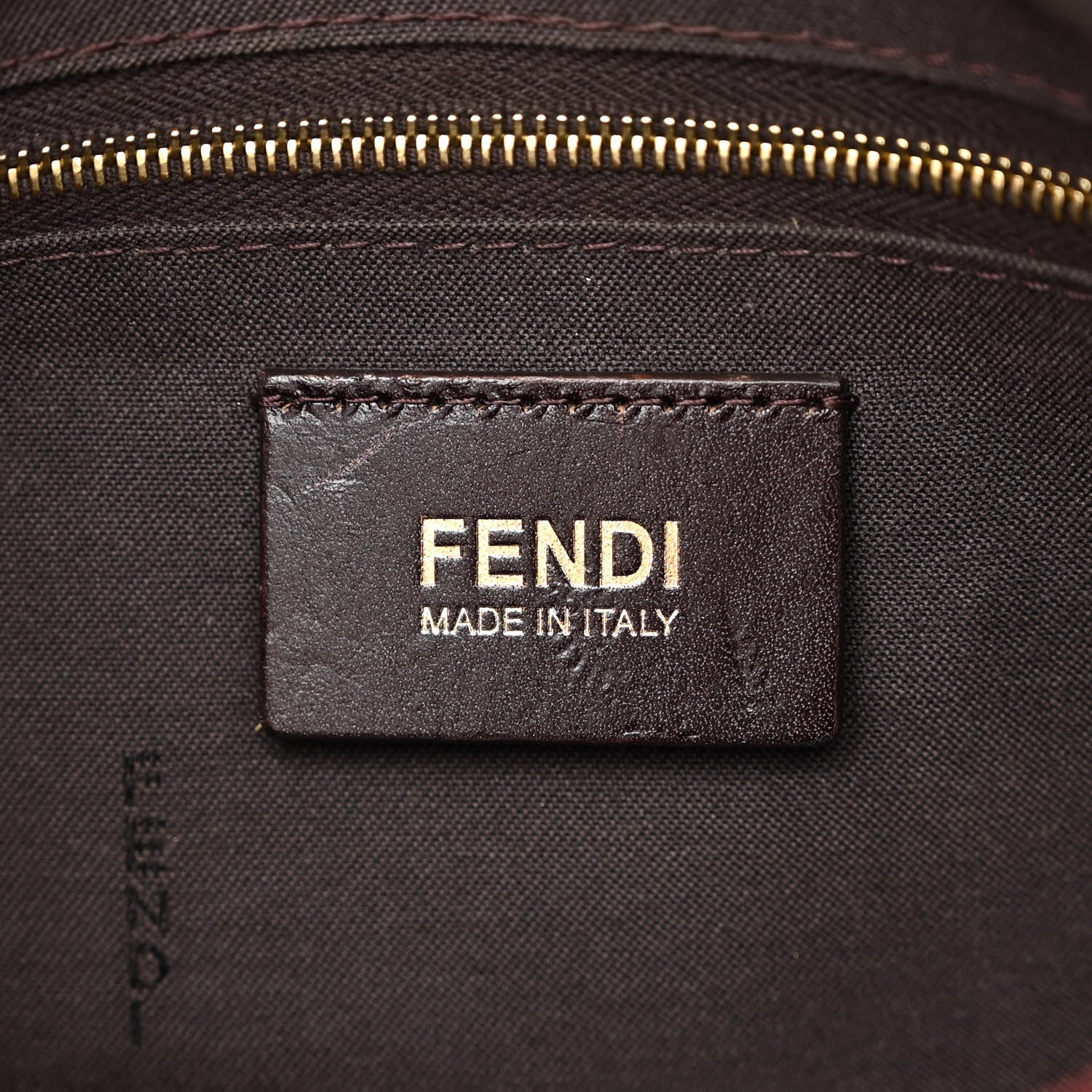 Fendi Zucchino Spalmati Vitello Mama Baguette Bordeaux Rubino 6 of 14