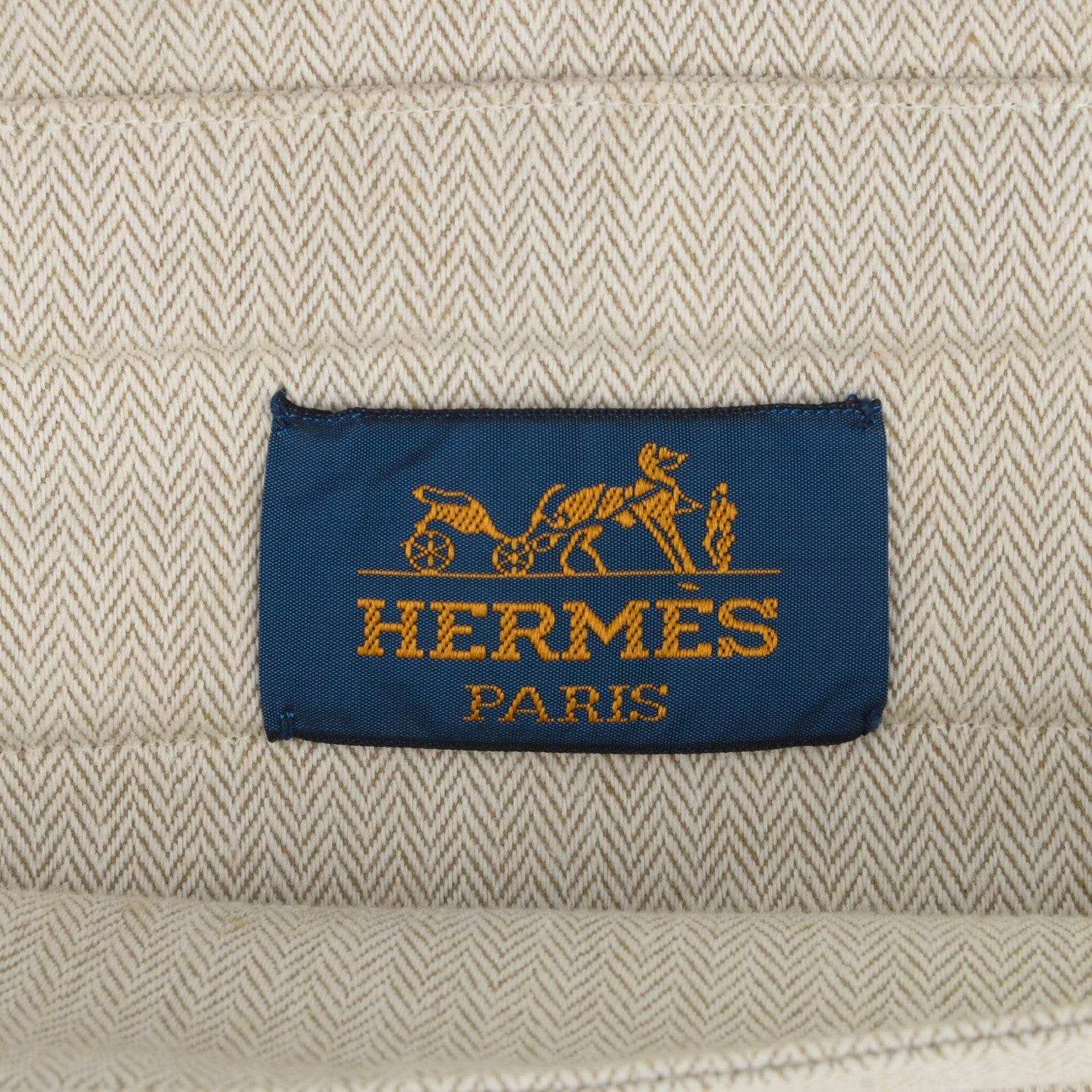 Hermes Natural Barenia Toile Grooming Bag 7 of 8