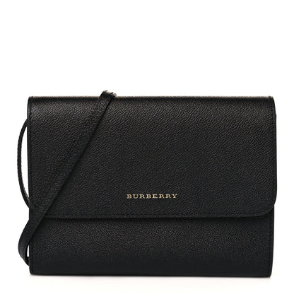 Burberry Grainy Calfskin Small Loxley Crossbody Black 1 of 9