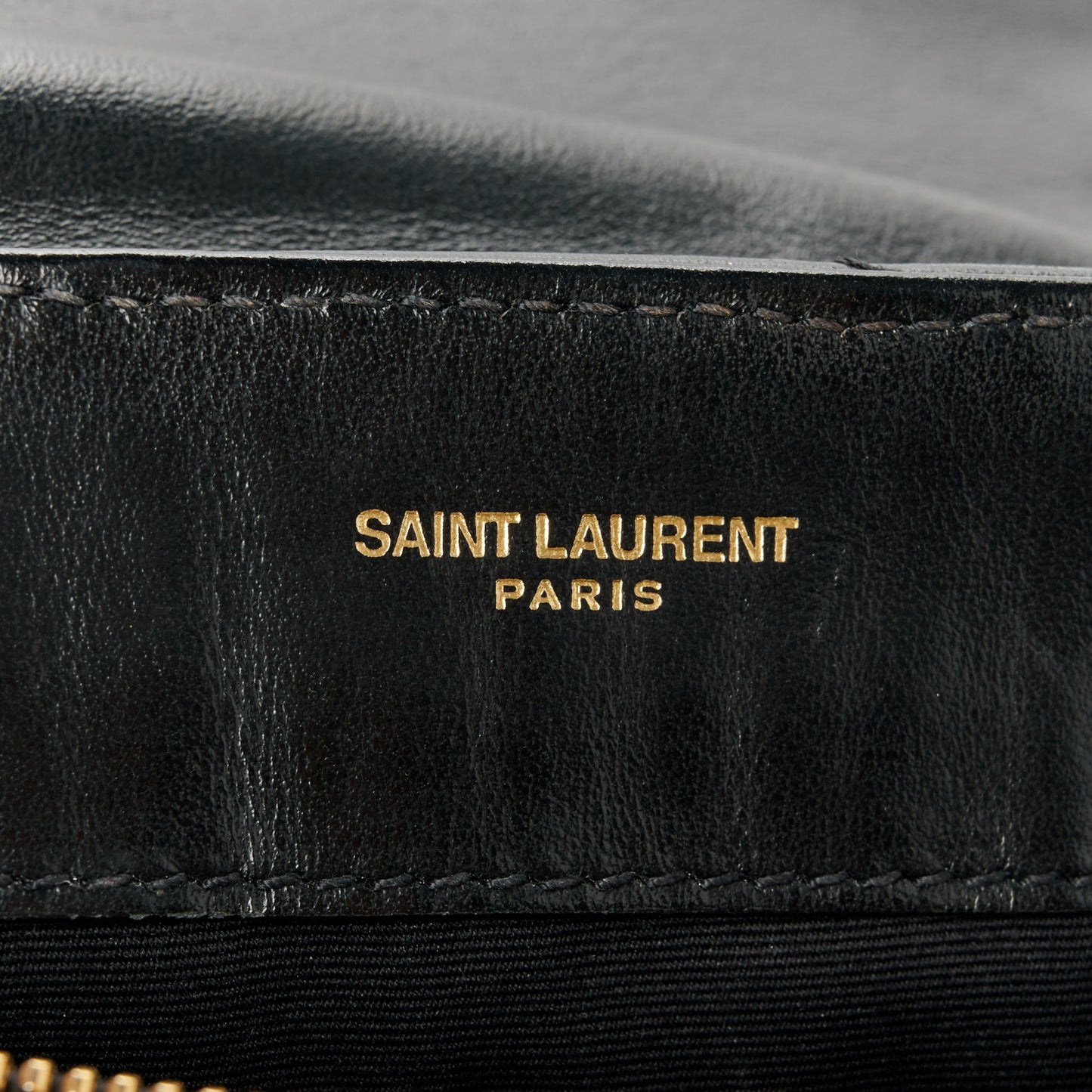 Calfskin Y Quilted Monogram Small Loulou Chain Satchel Black