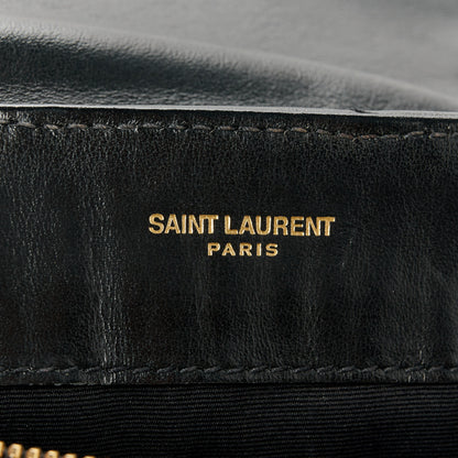 Saint Laurent Calfskin Y Quilted Monogram Small Loulou Chain Satchel Black 6 of 12