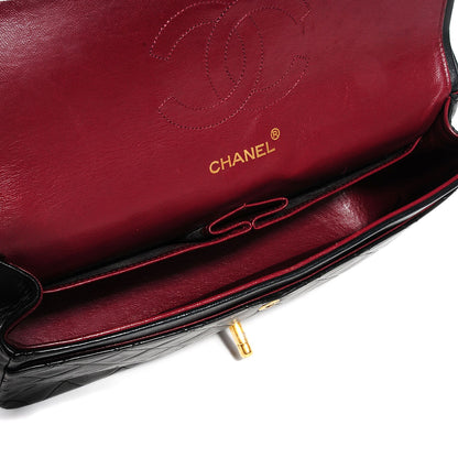 Chanel Lambskin Medium Mademoiselle Chain Double Flap Black 10 of 10