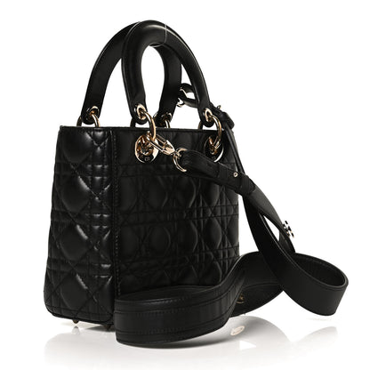 Christian Dior Lambskin Cannage Small Lucky Badges My Lady Dior Black 3 of 13