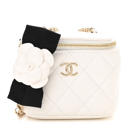 Chanel Lambskin Quilted My Chanel Lady Vanity Case With Chain White 1 of 10