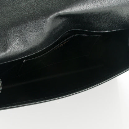 Saint Laurent Calfskin Monogram Large Belle De Jour Clutch Black 5 of 7