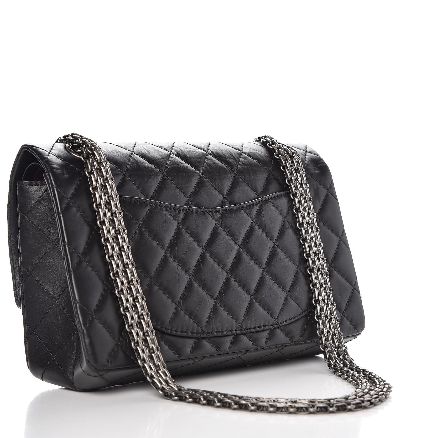 Chanel Aged Calfskin Quilted 2.55 Reissue 225 Flap Black 3 of 9