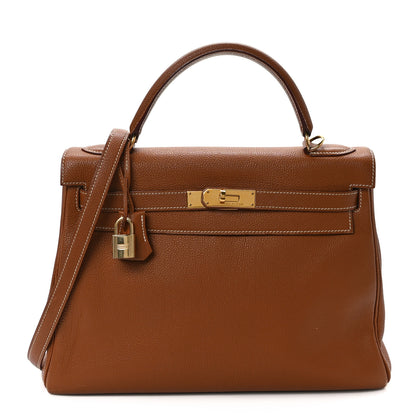 Hermes Togo Kelly Retourne 32 Gold 1 of 13