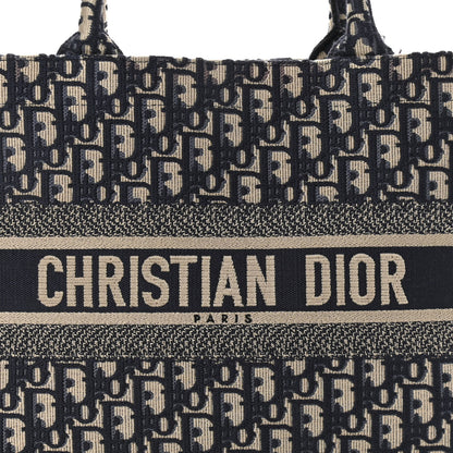 Christian Dior Oblique Medium Book Tote Blue Multicolor 8 of 12