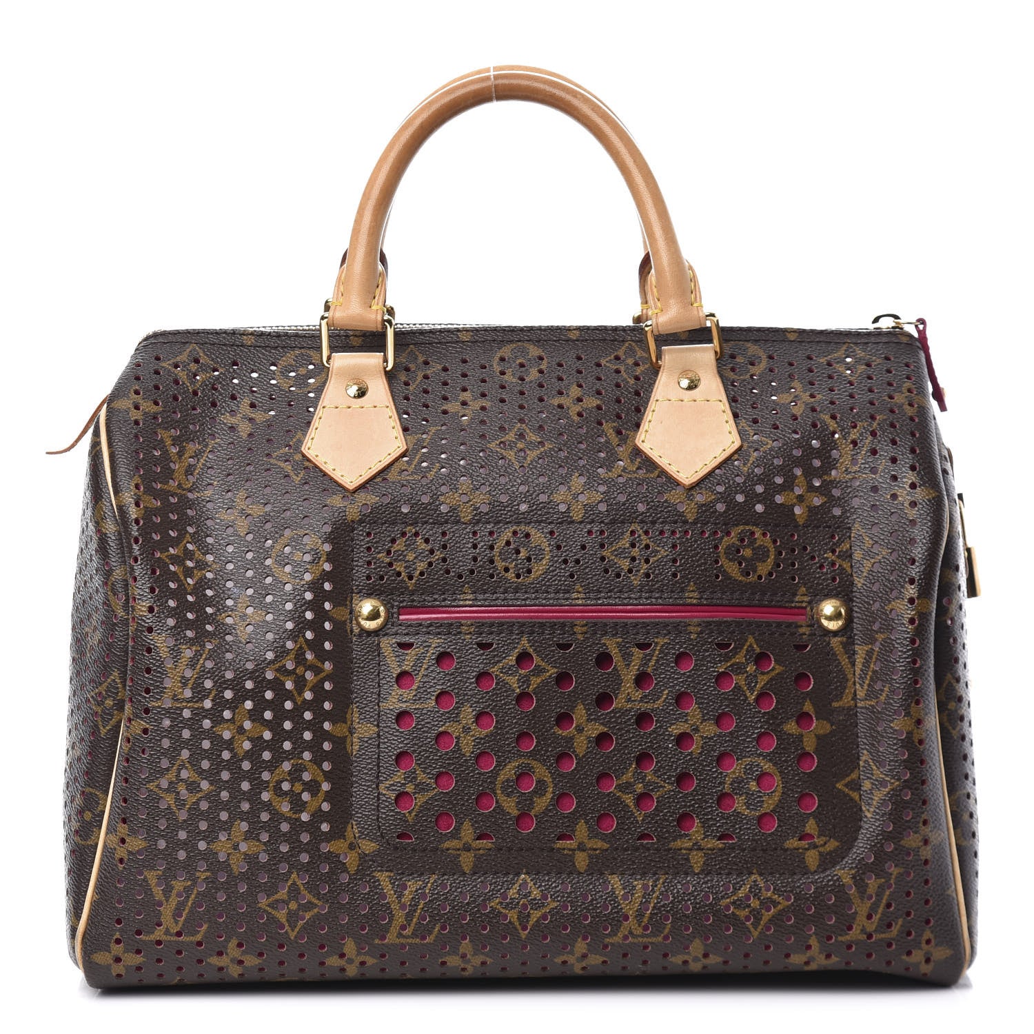 Louis Vuitton Monogram Perforated Speedy 30 Fuchsia 1 of 11