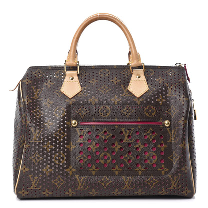 Louis Vuitton Monogram Perforated Speedy 30 Fuchsia 1 of 11