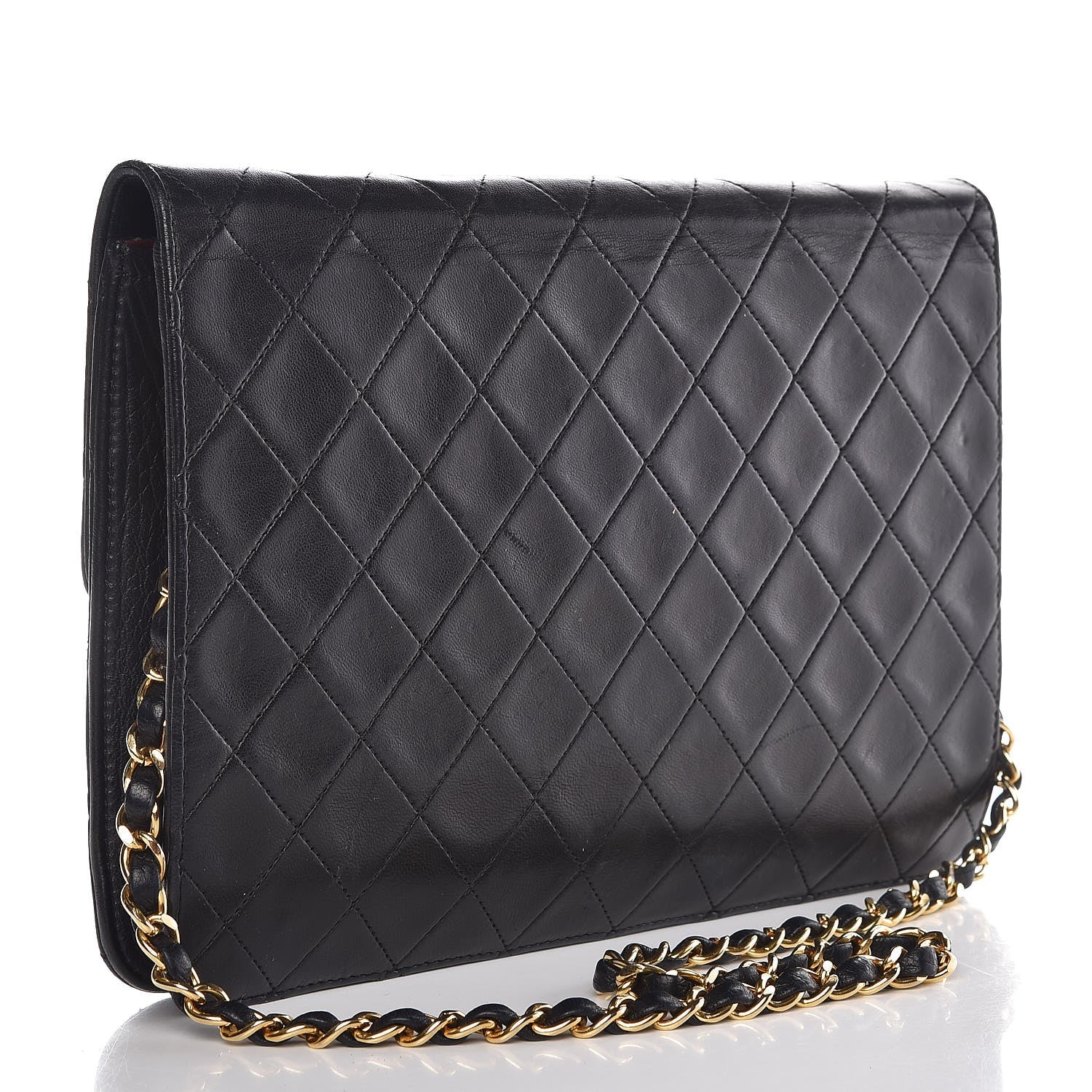 Chanel Lambskin Quilted Medium Single Flap Black 3 of 8
