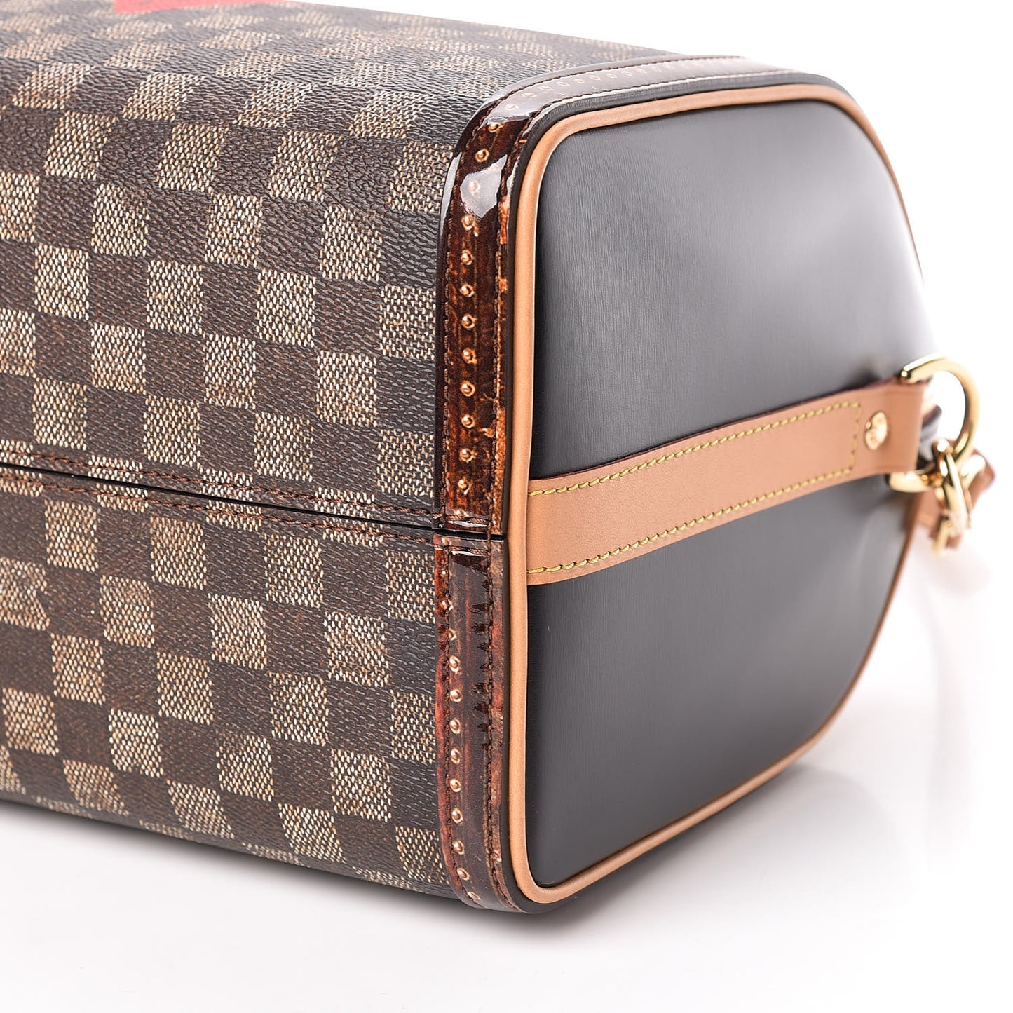 Transformed Damier Ebene Time Trunk Speedy Bandouliere 25 Black
