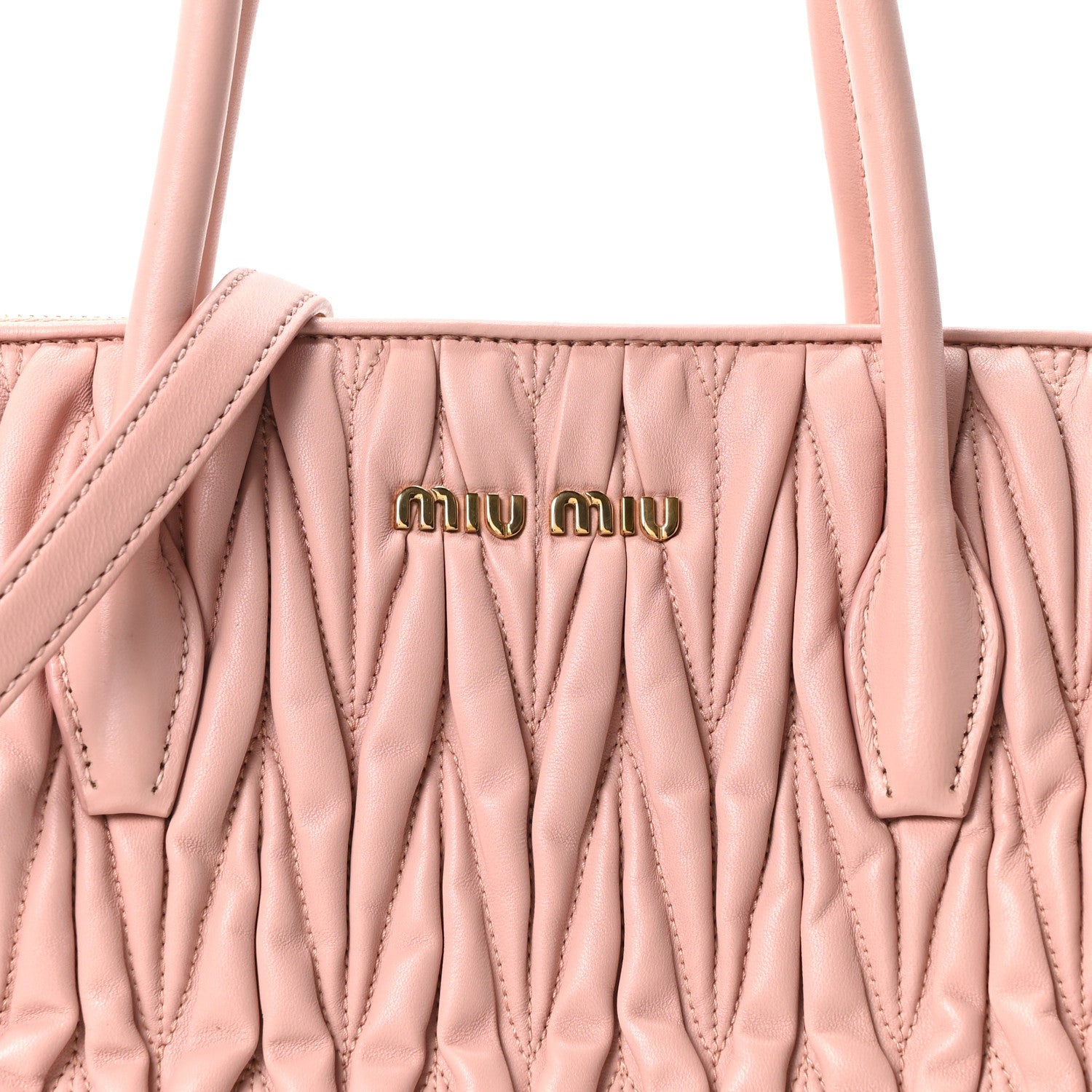 Miu Miu Nappa Matelasse Top Handle Mughetto 7 of 9