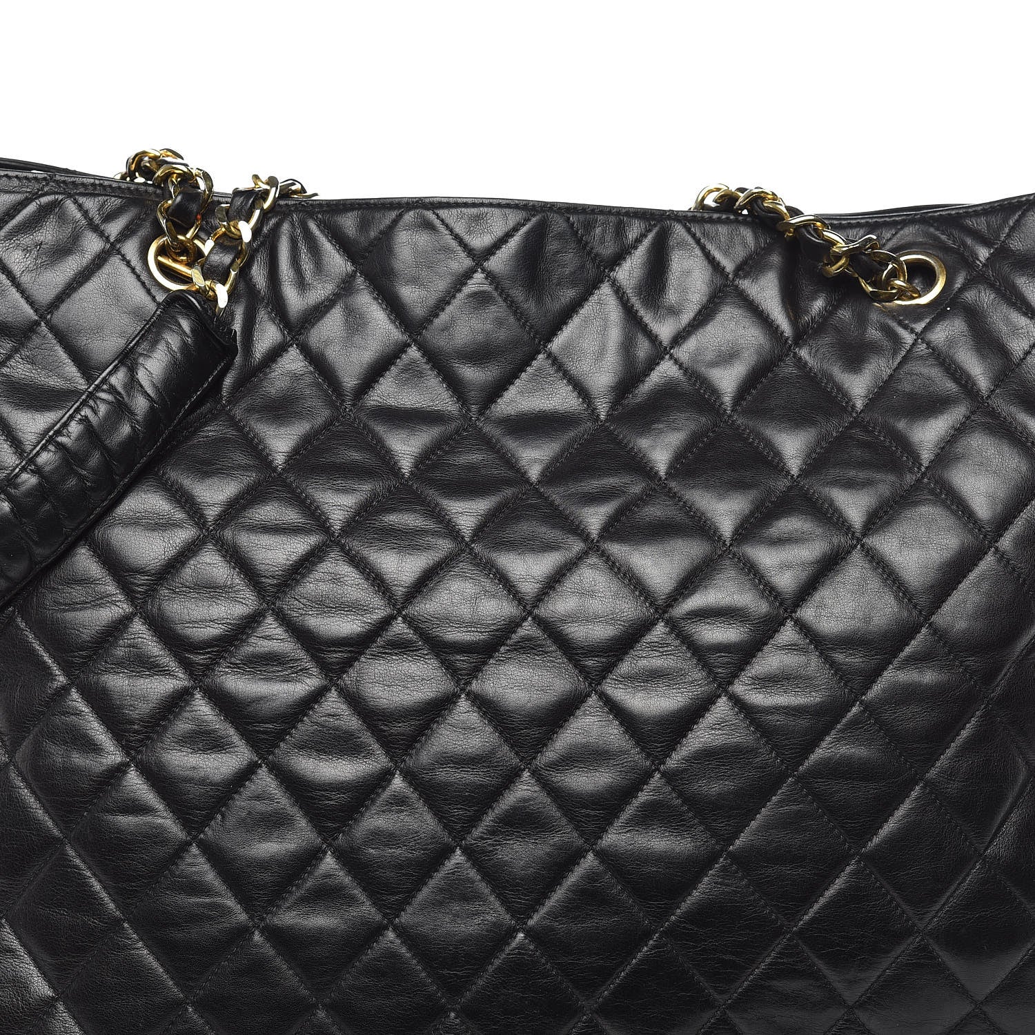 Chanel Lambskin Quilted Shoulder Bag Black 14 of 16