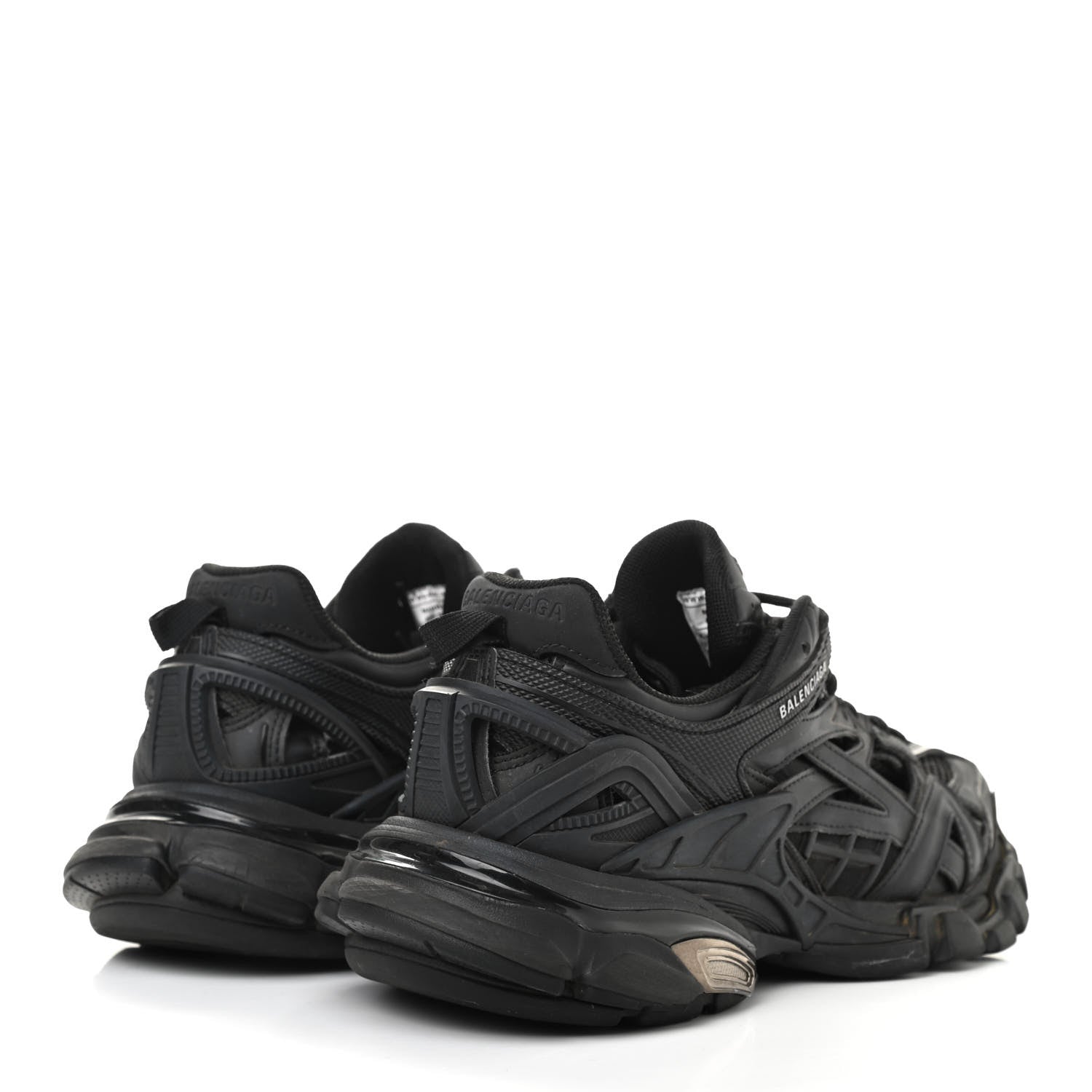 Balenciaga Rubber Mesh Womens Track.2 Open Sneakers 39 Black 4 of 16