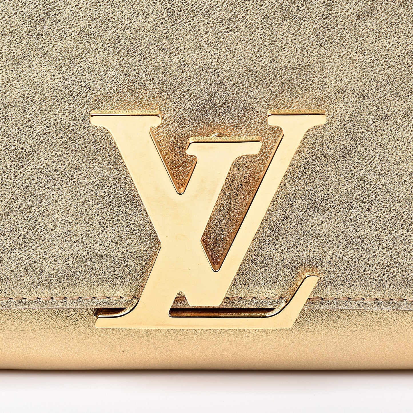 Calfskin Neo Sobe Louise EW Clutch Gold