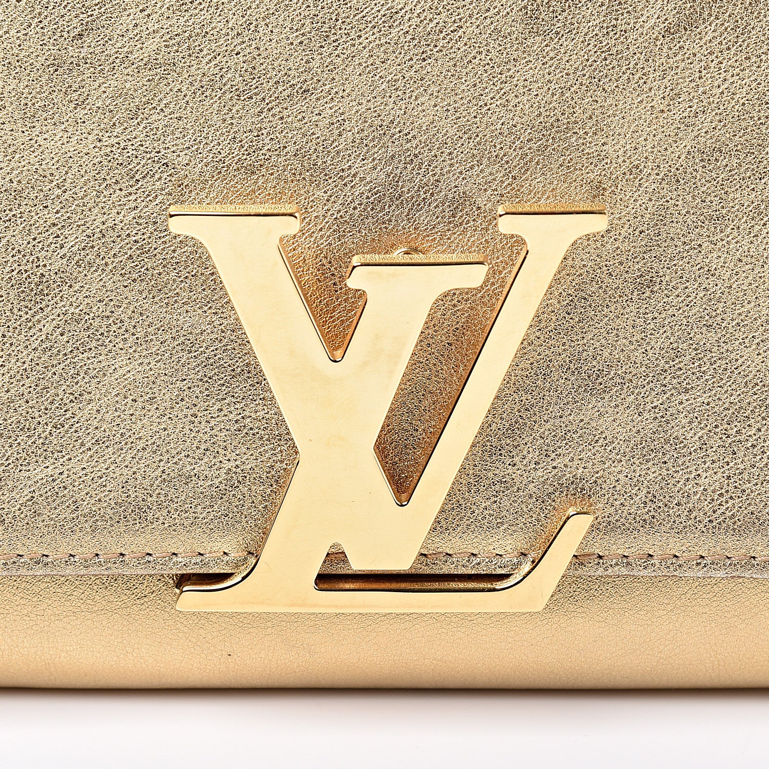 Louis Vuitton Calfskin Neo Sobe Louise EW Clutch Gold 12 of 13