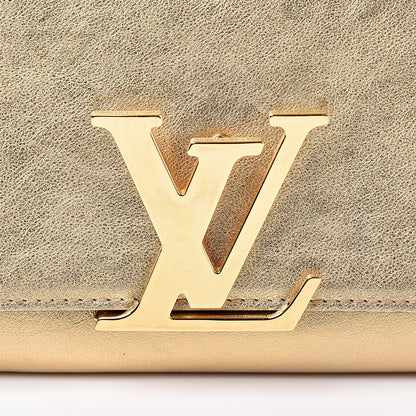 Louis Vuitton Calfskin Neo Sobe Louise EW Clutch Gold 12 of 13