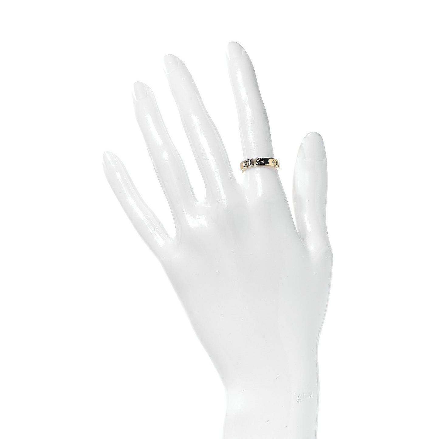18K Yellow Gold 3.5mm LOVE Wedding Band Ring 51 5.75