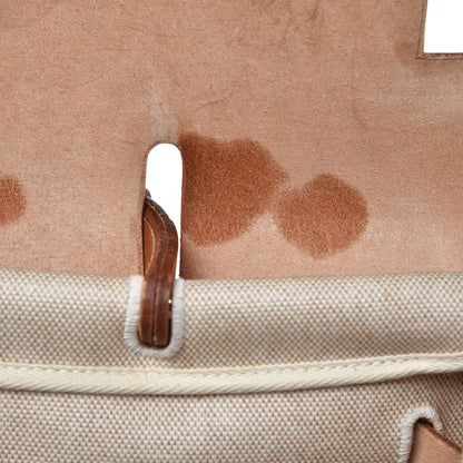 Hermes Toile Vache Calfskin Herbag 36 MM Natural 8 of 22