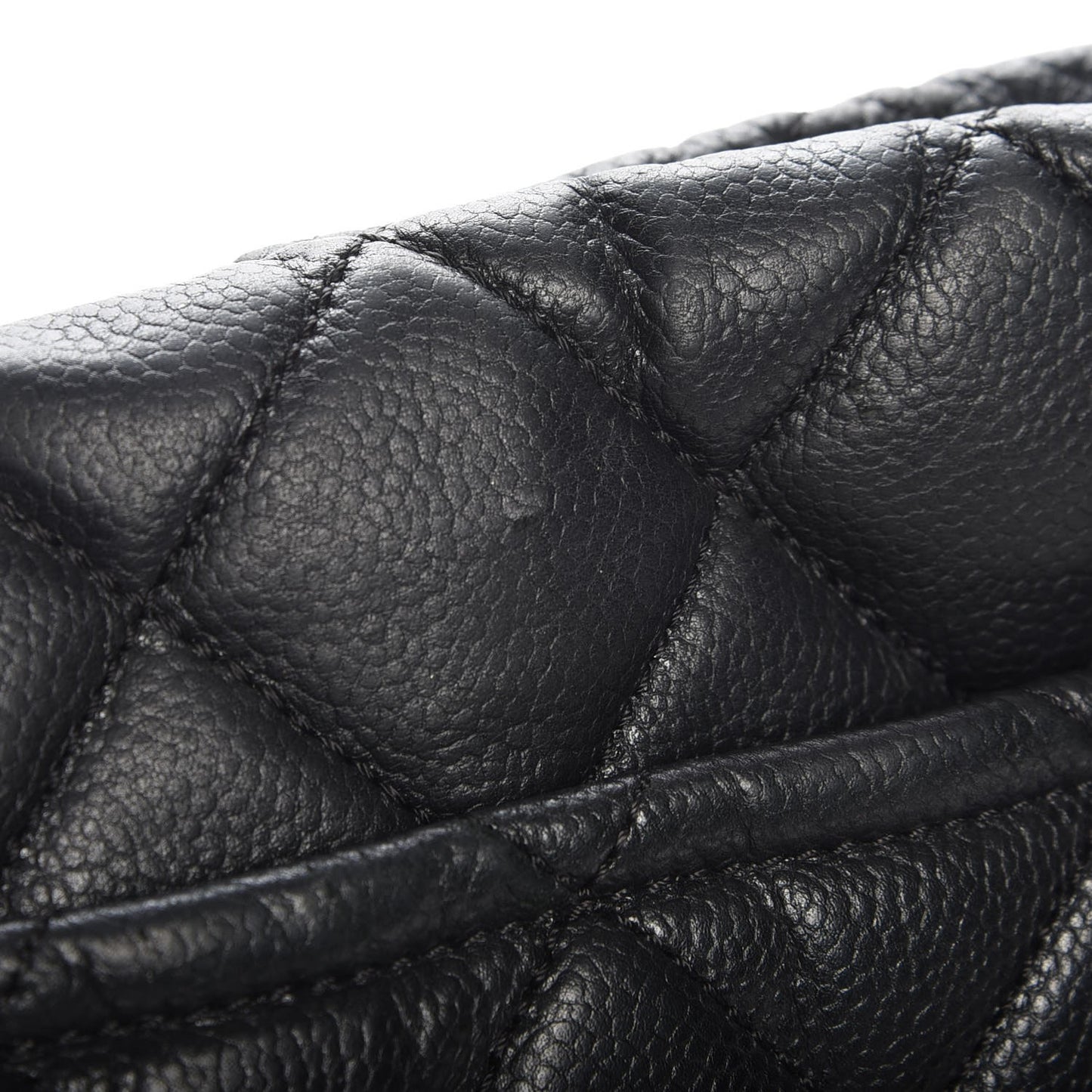 Caviar Quilted Timeless CC Soft Tote Black