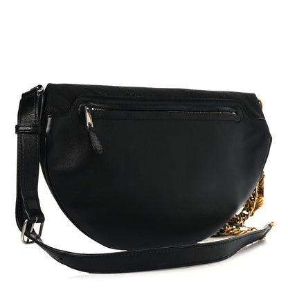 Balenciaga Canvas Jacquard Diagonal Allover Logo XS Souvenir Belt Bag Black 3 of 12