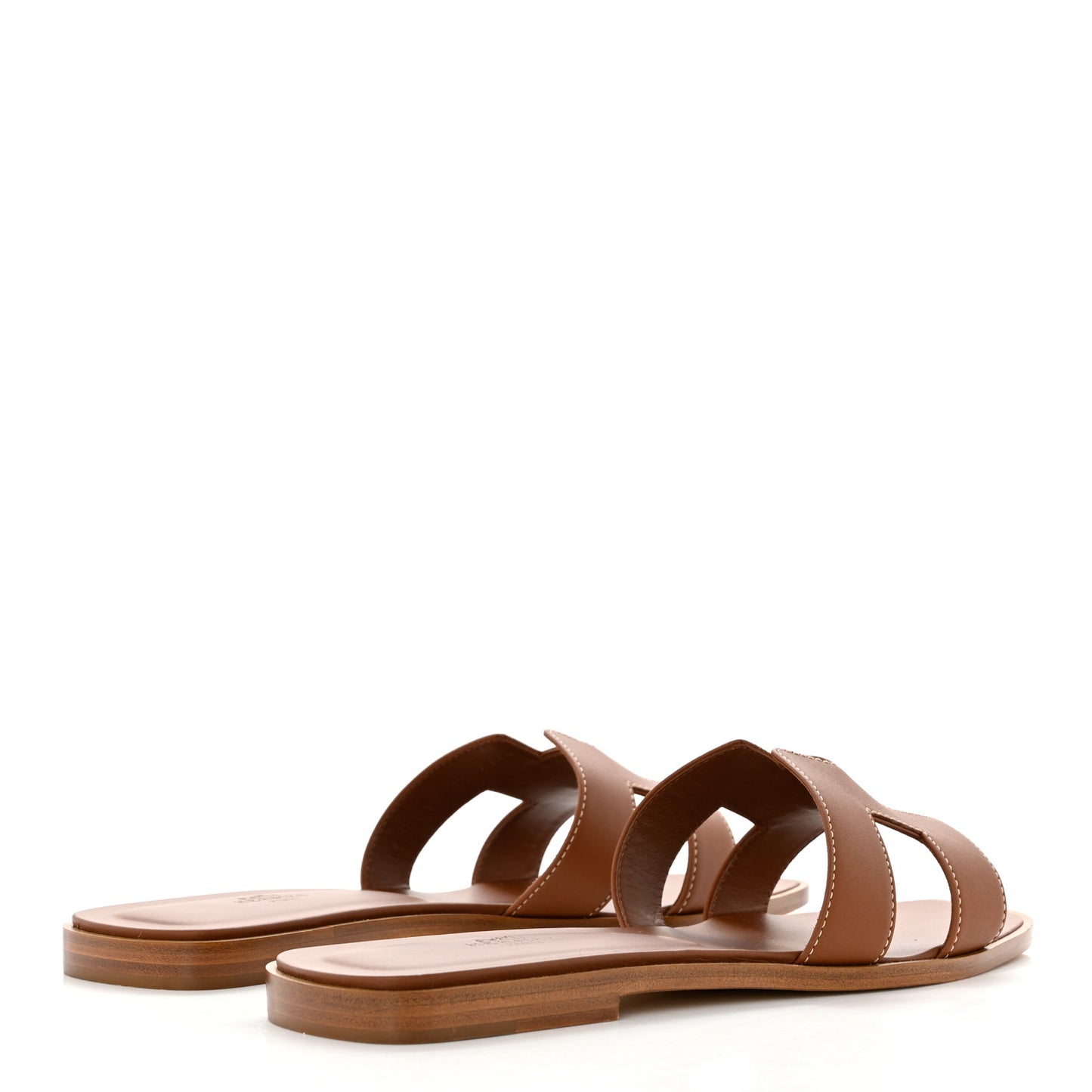 Box Calfskin Oran Sandals 41 Gold