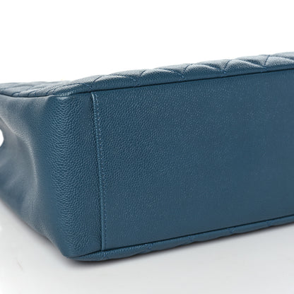 Chanel Caviar Quilted Grand Shopping Tote GST Blue 7 of 8