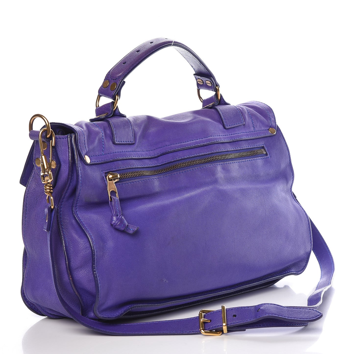 Lambskin Medium PS1 Satchel Purple Rain