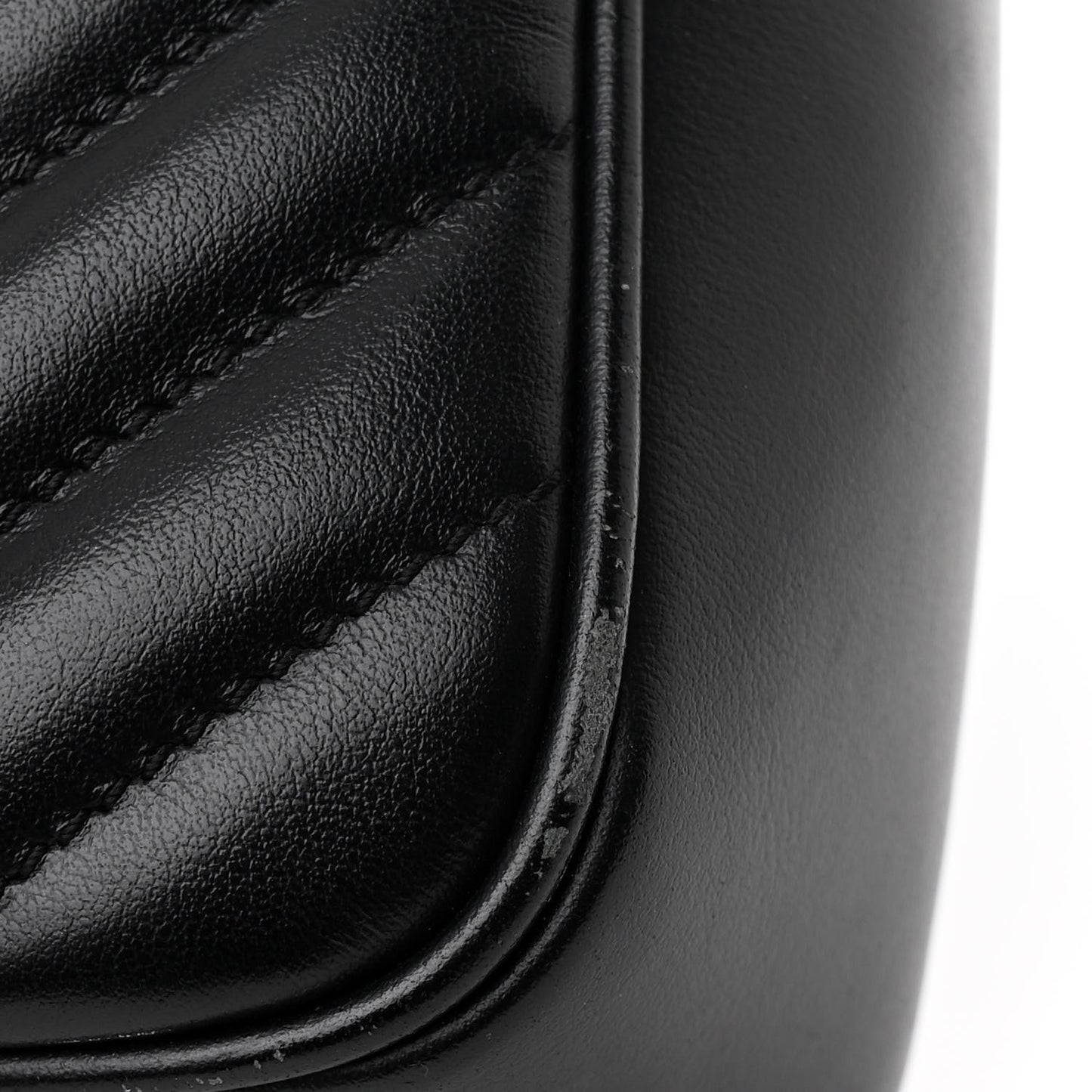 Calfskin Matelasse Monogram Monochrome Lou Camera Bag Black