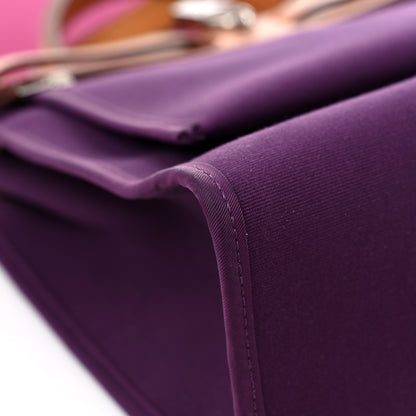 Hermes Toile Vache Hunter Herbag Zip 31 PM Cassis Fauve 11 of 13